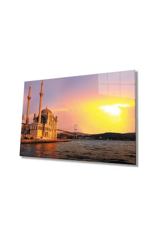 Istanbul Cami Manzara 4mm Dayanıklı Cam Tablo Temperli Cam
