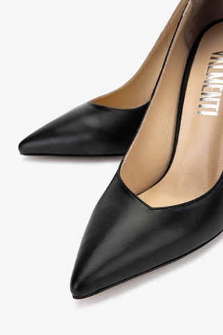 Valmenti Kadın Hakiki Deri Siyah Deri Topuklu Ayakkabı 1027 249 Bn Ayk Y25 Sıyah Dr Siyah