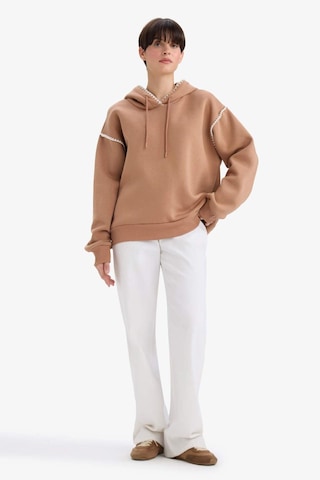 Defacto Overshirt Fit Kapüşonlu Sweatshirt G3318ax25aubn336 Kahve