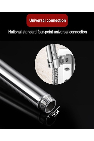 Besthome1 304 Lüks Duş Başlığı, Basınç Artırıcı, 1.5m Hortum, Kancalı Taban Diğer