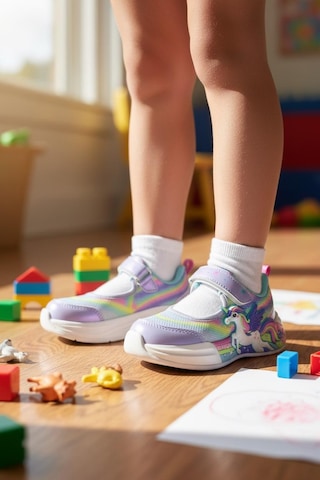 Pepino 2203 Kız Çocuk Rahat Spor Işıklı Babet Lila