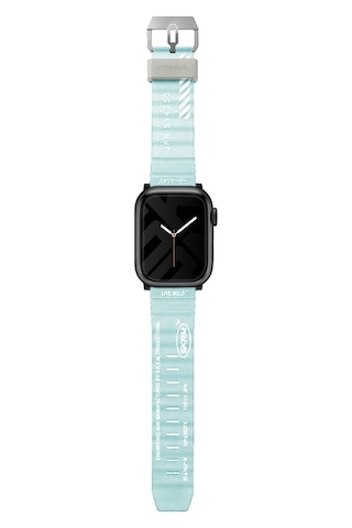 Watch 7 45mm Kordon Skinarma Shokku Silikon Strap Kayış Mavi Açık Mavi Açık