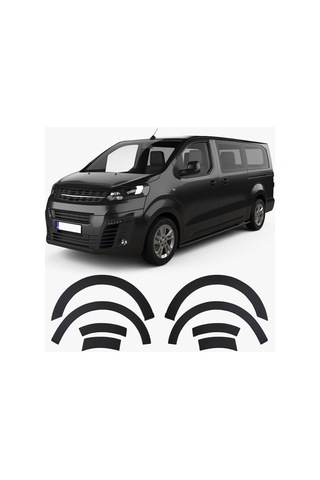Opel Vivaro 2019 Ve Sonrası Uyumlu Çamurluk Dodik Seti 8 Parça Abs Mat Siyah