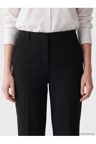 Lcw Comfort Siyah Beli Lastikli Kadın Kapri