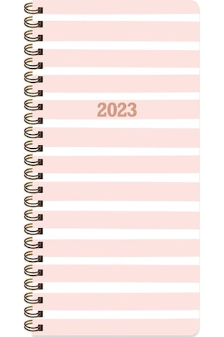 Color 2023 8x16 Haftalık Cep Ajandası - Pembe Pembe