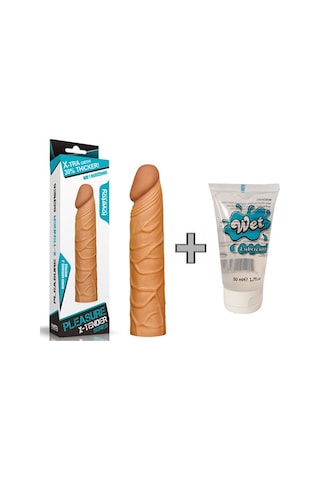 Hızlı Express Lovetoy X-Tender 3 CM Dolgulu Realistik Uzatmalı Penis Kılıfı