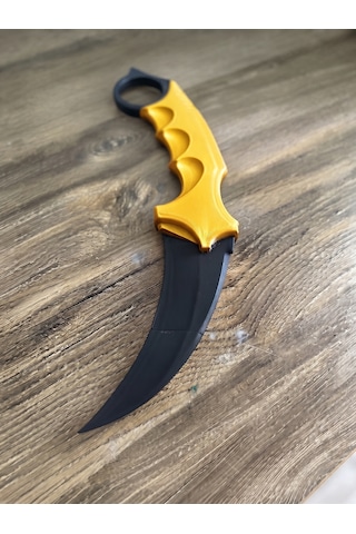 Riva Self 3d Baskı Farklı Renkler Taktiksel Parmak Halkalı Hobi Ve Dekoratif Maket - 16 Cm Siyah-Altın