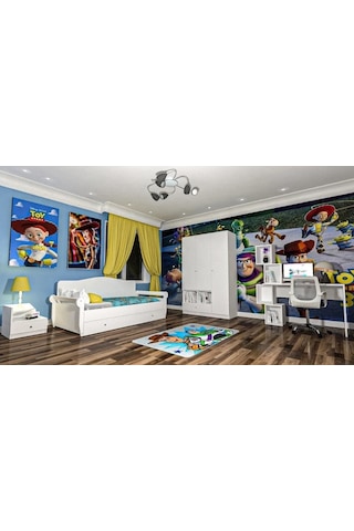 Puzzle Genç Odası Takımı Mdf Sis Gri