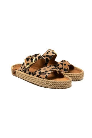 Sev12-leo Bohonomad Sevilla Kadın Terlik Leopar Leopar