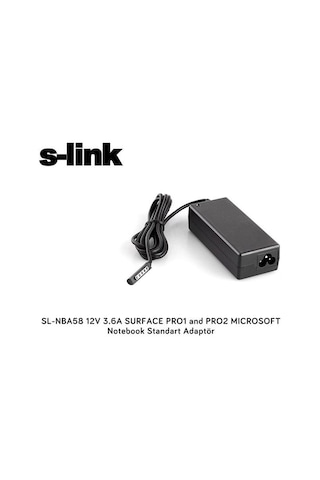 Necipbilgisayarltd S-Link Sl-Nba58 12V 3.6A Surface Pro1 And Pro2 Mıcrosoft Notebook