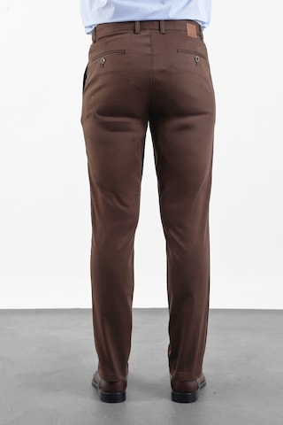 İmza Kahverengi Yan Cep Comfort Fit Pamuklu Chino Pantolon 1003260172