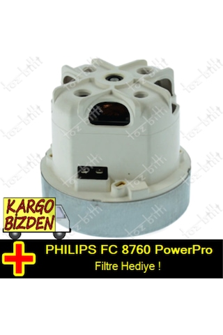 Philips Uyumlu Fc 8760 Powerpro Süpürge Motoru ( Bakır Sargılı )