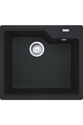 Franke Ubg 610-56 Granit Nero Evye, Active Plus Doccıa 2.0 Spiralli, Nero Armatür Siyah