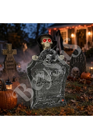 Halloween Cadılar Bayramı Mezar Taşı Hareket Sensörlü Işıklı Tüm Yaşlar Halloween Cadılar Bayramı Mezar Taşı Hareket Sensörlü Işıklı Tüm Yaşlar