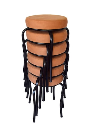 Tabure(Siyah Ayaklı) (6 Adet) - Mutfak Balkon Tabur...