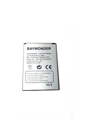 Vestel Venüs V5.0 Batarya Vestel Venüs V5.0 Uyumlu Yedek Batarya