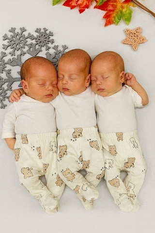 Hellobaby 3 Adet Patikli Pantolon Beyaz