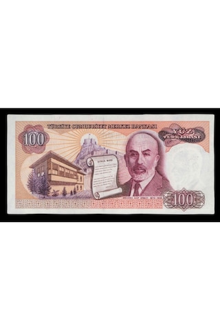 7. Emisyon 2. Tertip 100 Türk Lirası, T.c. Eski Kağıt Para "çil"