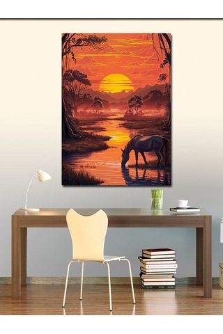 Kanvas Tablo Gün Batımındaki Doğa 50cmx70cm