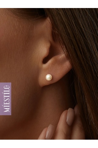 Miestilo Gümüş 925 Küpeler İnci Detaylı Gümüş Küpe Çivileri 162694702 beyaz