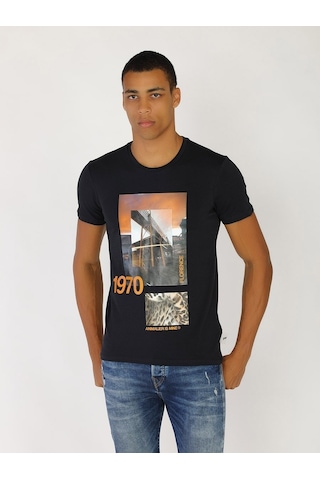 Roberto Cavalli Erkek Tshirt /M.Rob.0421.14024 Lacivert