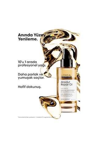 Paris Serie Expert Absolut Repair Yıpranmış Saçlar İçin 10 Etkili Mucizevi Bakım Yağı 90ml