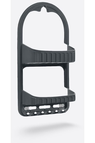 Flosoft 2 Raflı Şampuanlık, Duşa Asılabilir Vantuzlu Banyo Şampuan Sabun Kozmetik Düzenleyici Füme