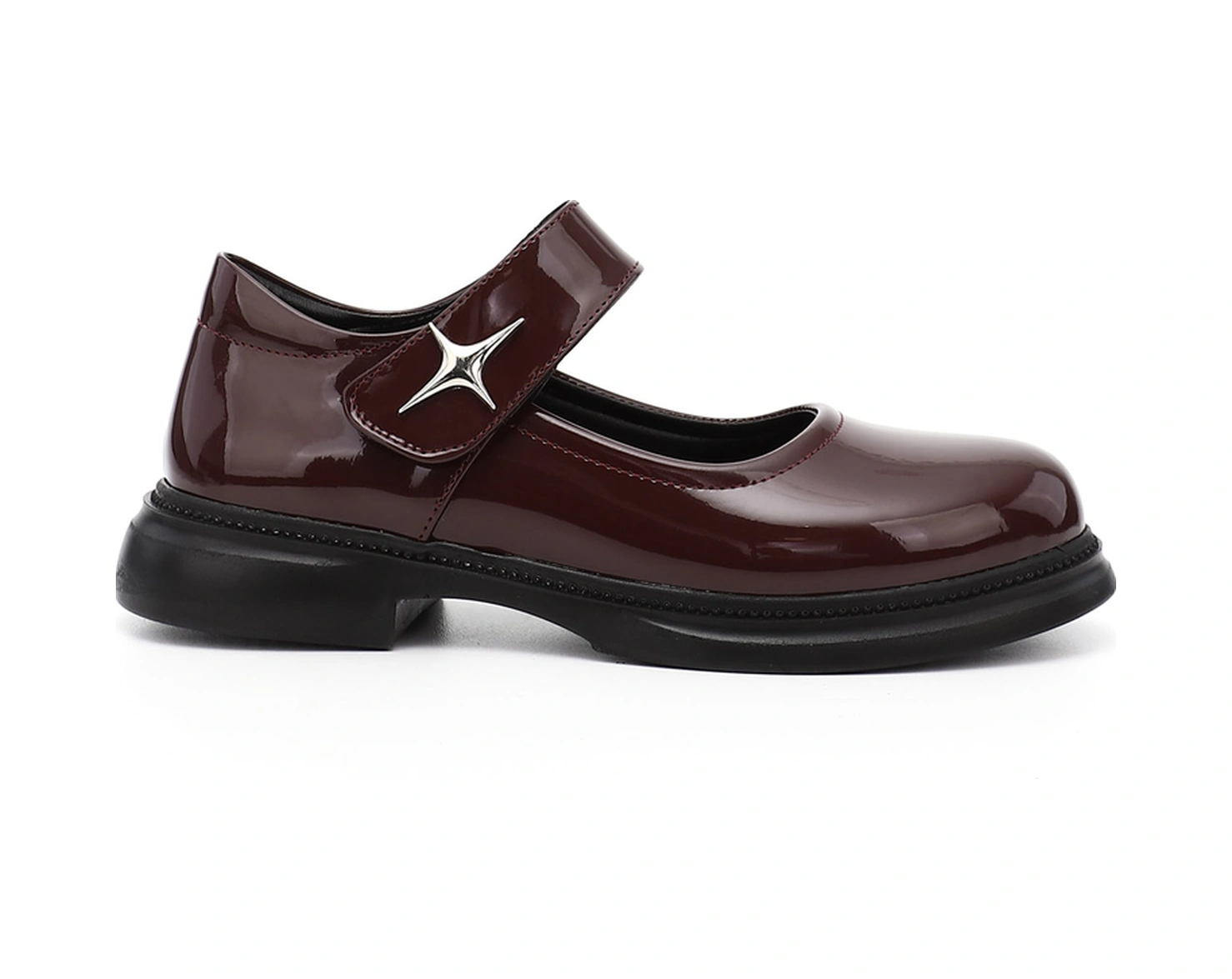 Gönderi R Bordo Rugan Mary Jane Ayakkabı Bordo Rugan