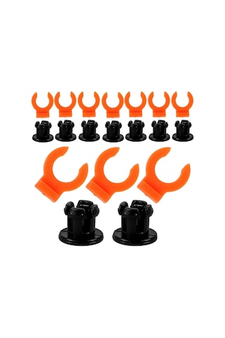 Yuvarlak Boru Kelepçesi 3d Yazıcı Aksesuarları Klips Şekli Boru Sabitleme Okul Kullanımı Plastik 30 Adet