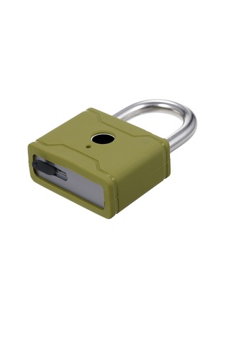 Hallow-t1006d Akıllı Parmak İzi Asma Kilit Şarj Edilebilir,yeşil