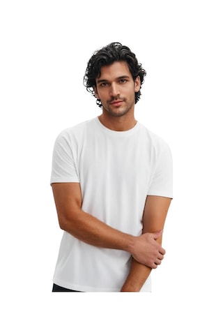 Ar-ma Erkek Regular Fit Pamuk Süprem Basic Bisiklet Yaka Tişört Y31344408002 Beyaz M