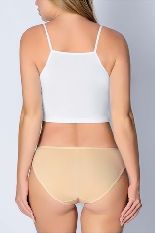 Pamuk Ribana Düz Bikini Bej