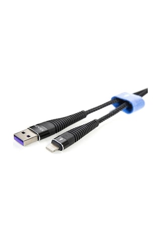 Shaza iOS Uyumlu İphone Lightning 5A 100 W Örgülü Hızlı Şarj Ve Data (532377716)