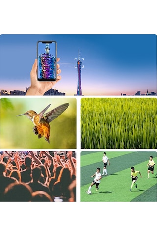 Milyon Piksel Teleskop 70x Elektronik Teleskop Geniş Diyafram Objektif Lens Teleskop