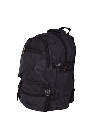 Escape 501 Siyah Dağcı Sırt Çantası Kanvas Kumaş 50lt 501 Outdoor Çanta siyah