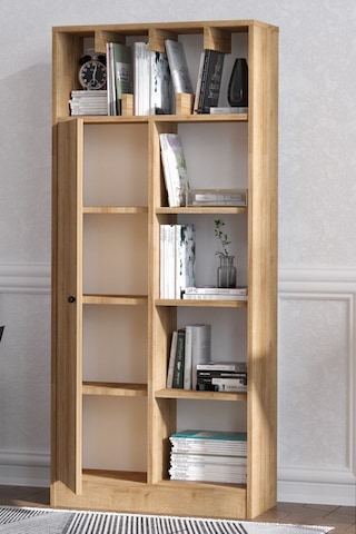 Decormet Jemma Kitaplık Safir Meşe Çok Renkli