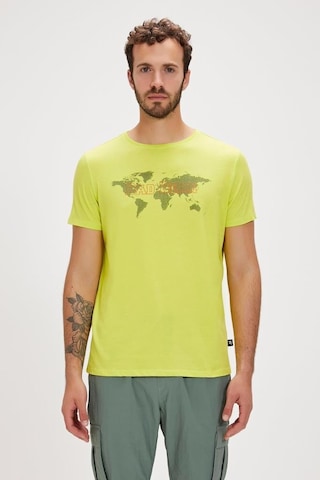 Bad Bear Globe T-shırt Sulphur Erkek Tişört Yeşil S-xxl 001