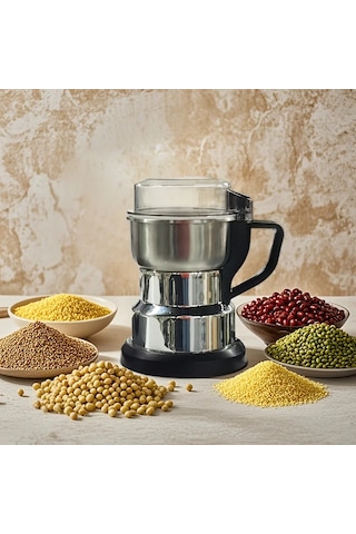 Motion003 220v Avrupa Standartlı Elektrikli Öğütücü Simli Ev Tipi Çok Amaçlı Tahıl Değirmeni Ultra İnce Kahve Çekirdeği Öğütücü Baharat Ve Kuruyemişler İçin Küçük Kırıcı Simli