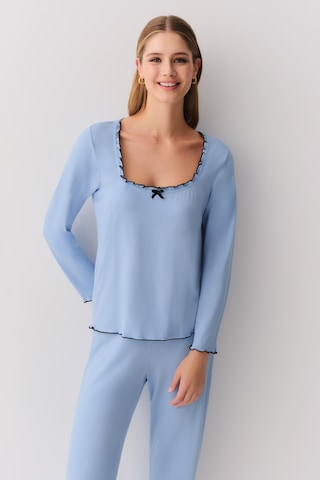 Suwen Lina Pijama Takımı Mavi
