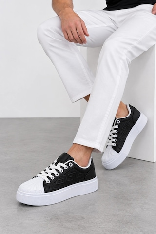 Ht Hotin Astrum Erkek Bağcıklı Günlük Sneaker Spor Ayakkabı Siyah-beyaz SİYAH-BEYAZ