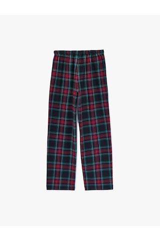 Koton Pamuklu Cepli Ekoseli Pijama Altı Lacivert Ekose 6wlk50053mw Lacivert Ekoseli