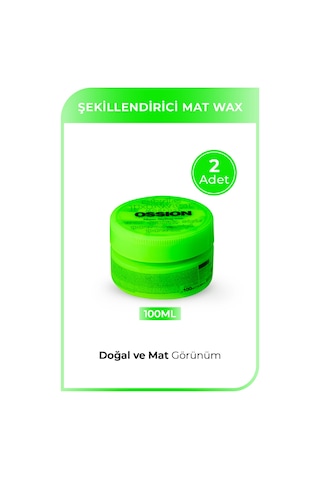 Ossion Mat Wax 100 Ml Yeşil