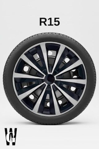 Ford Connect 15 İnç Jant Kapağı 4 Adet Siyah Gri C106
