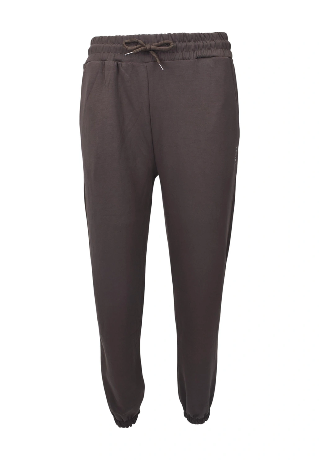 Modal Kumaş Lastik Paça Cepli Eşofman Altı - Kahverengi Kahverengi