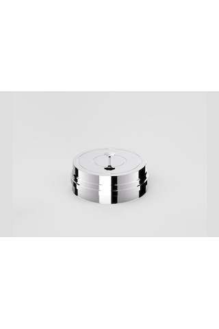 PELET SOBA BORUSU KÜLLÜK / ÇAP: 8 CM / KROM RENK / 304 KROM / CONTALI / BABA'S STOVE