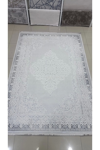 Safyün Halı Kadife Kf505 Gri 200 X 290 Renkli