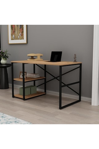Hera Metal Çalışma Masası 120cm Atlantik Çam