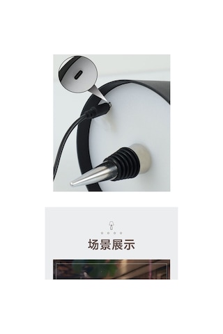 Trendooze Led 3 Tonlu Şarap Şise Lambası Siyah Xx