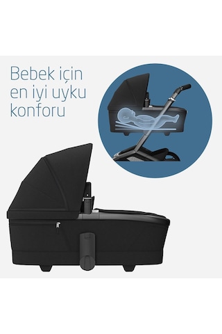 Maxi- Cosi Fame Yatış Pozisyonu Ayarlanabilir Ekstra Geniş 0- 9 kg Portbebe Twillic Black
