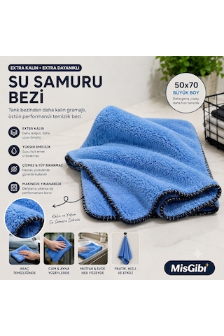 Su Samuru 50x70 Cm Premıum Mikrofiber Kurulama Bezi Kalın Doku, Yüksek Su Emicilik, Araç & Oto Bakım Bezi 1 Su Samuru 50x70 Cm Premıum Mikrofiber Kurulama Bezi Kalın Doku, Yüksek Su Emicilik, Araç & Oto Bakım Bezi 1